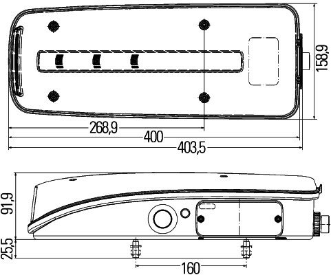LED Achterlicht Links (LED, 24V, met indicator, anti-fog licht, achteruitrijlicht, met stoplicht, parkeerlicht, met plaatverlichting, zijspeling) past: DAF CF, LF, XF 106 10.12-  OEM Ref. 1981862