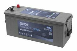 EXIDE Vrachtwagen EFB accu Batterij 12V 140Ah/800A (EN) Strong PRO EFB+ (L+ Standaard terminal) 513x189x223 B00 - geen montageflens (Startaccu