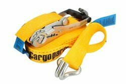 CARGOPARTS spanband voor lading Transportband met een ratel, aantal haken: 2 pcs 10m/(9,5+0,5m), nominale spanning vermogen Stf: 300daN, kracht: 2000/4000daN, transport