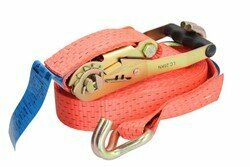 CARGOPARTS Spanband voor lading Transportband met een ratel, aantal haken: 2 pcs 8m/(7,5+0,5m) ERGO, nominale spanning vermogen Stf: 500daN, kracht: 2500/5000daN, transport
