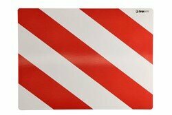 CARGOPARTS Waarschuwing/informatie bord Waarschuwings-/informatiebord, Waarschuwings-/informatiebord Rechts (geen verlichting; voor extra grote lading) 300mm x 400mm