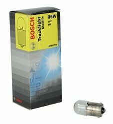 BA15S 24V 5W  R5W BOSCH gloeilamp R5W Gloeilamp (Karton 10pcs) R5W 24V 5W BA15S basislamp Trucklight Maxlife