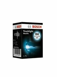 H4 24V 75/70W  BOSCH gloeilamp H4 Gloeilamp (Karton 1pcs) H4 24V 75/70W P43T Trucklight Maxlife