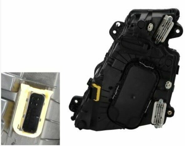 KOPLAMP VOLVO FH5 21/FH16/FMX- RECHTS HANDBEDINING .CHROOM,NIET TE KOOP BUITEN DE EU,ALLEEN EU  OEM Ref. 23752667