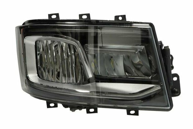 HELLA mistlichten achteraan Koplamp Rechts (LED, functie dagrijlicht, kleur invoegen: verchroomd, kleur indicator: wit) past: SCANIA G II, L, P II, R II, S 09.16- OEM 2674391