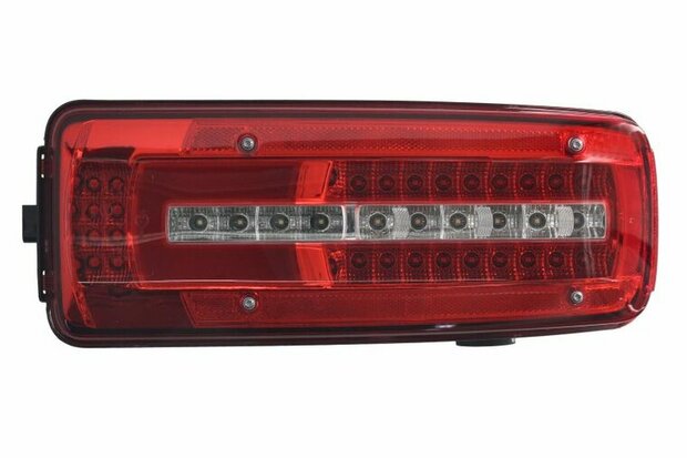 LED Achterlicht Rechts (LED, 24V, met indicator, anti-fog licht, achteruitrijlicht, met stoplicht, parkeerlicht, zijspeling) past: DAF CF, LF, XF 106 10.12- OEm Ref. 1981863
