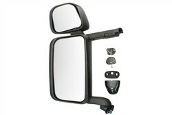 Zijspiegel Links (elektrisch, met verwarming, lang) past: SCANIA 4, G I, P I, R I, T OEM Ref. 1723518, 2425815